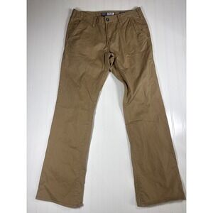 BKE Casuals Tyler Straight Tan Chino Pants Mens 31R Khaki Cotton Stretch Trouser
